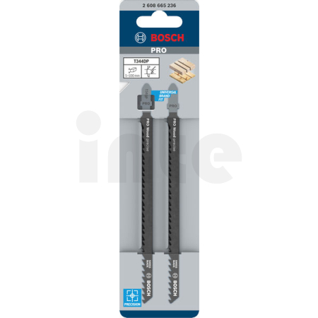 BOSCH Pilový plátek pro přímočaré pily PRO Wood precise T344DP 152 mm, 2 ks 2608665236