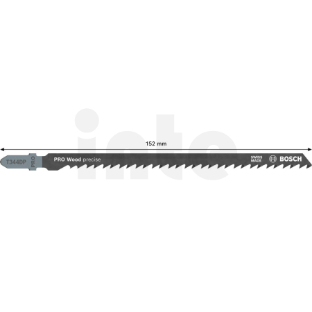 BOSCH Pilový plátek pro přímočaré pily PRO Wood precise T344DP 152 mm, 2 ks 2608665236