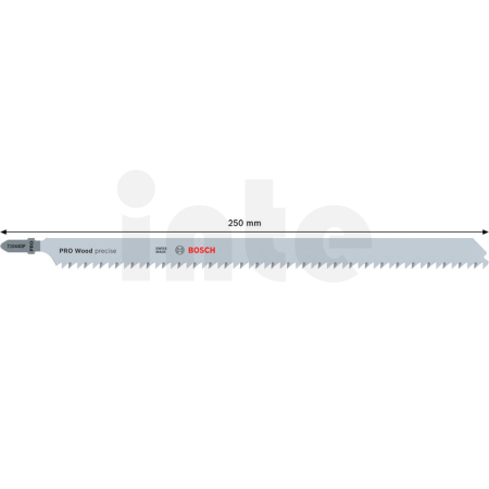 BOSCH Pilový plátek pro přímočaré pily PRO Wood precise T1044DP, 250 mm, 2 ks 2608665237