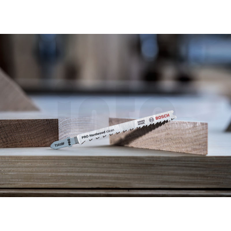 BOSCH Pilový plátek pro přímočaré pily PRO Hardwood clean T101BF 100 mm, 2 ks 2608655092