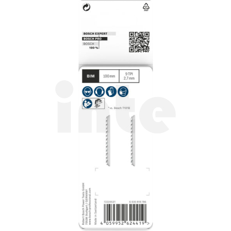 BOSCH Pilový plátek pro přímočaré pily PRO Hardwood clean T101BF 100 mm, 2 ks 2608655092