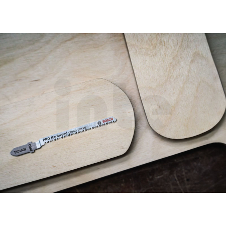 BOSCH Pilový plátek pro přímočaré pily s obrácenými zuby PRO Hardwood clean curve T101AOF, 83 mm, 2 ks 2608655093
