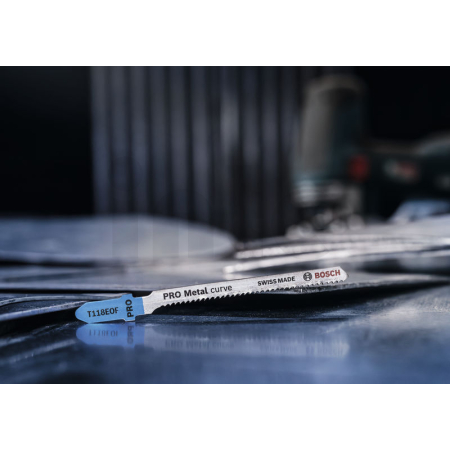 BOSCH Pilový plátek pro přímočaré pily PRO Metal curve T118EOF, 83 mm, 2 ks 2608655099