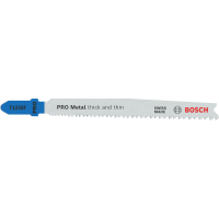 BOSCH Pilový plátek pro přímočaré pily PRO Metal thick and thin T123XF, 100 mm, 2 ks 2608655100