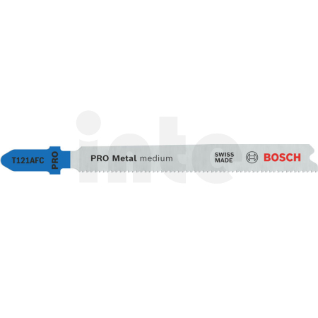 BOSCH Pilový plátek PRO Metal medium T121AFC pro přímočaré pily, 92 mm, 100 ks 2608655108