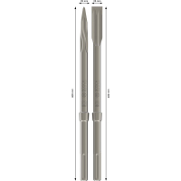 BOSCH Sada sekáčů PRO SDS max-5C, špičatý 140 mm, plochý 25 × 140 mm, lopatkový 2 × 140 mm, +2 kusy 2607017368