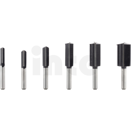 BOSCH Sada drážkovacích fréz PRO, stopka ¼″, 6 ks 2607017467