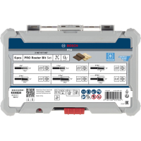 BOSCH Sada drážkovacích fréz PRO, stopka ¼″, 6 ks 2607017467