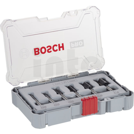 BOSCH Sada drážkovacích fréz PRO, stopka ¼″, 6 ks 2607017467