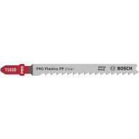 BOSCH Pilový plátek pro přímočaré pily PRO Plastics PP clean T102D, 100 mm, 2 ks 2608665239
