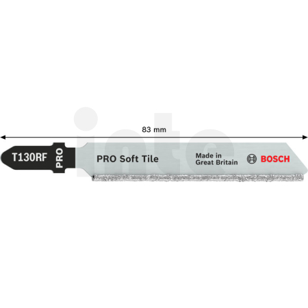 BOSCH Pilový plátek pro přímočaré pily PRO Soft Tile T130RF, 83 mm, 2 ks 2608665259