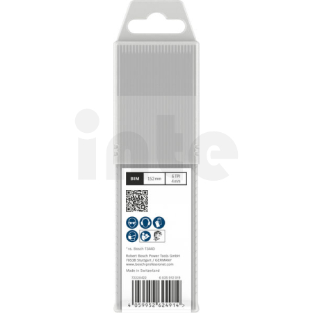 BOSCH Pilový plátek pro přímočaré pily PRO Hardwood fast T344DF 152 mm, 25 ks 2608655116