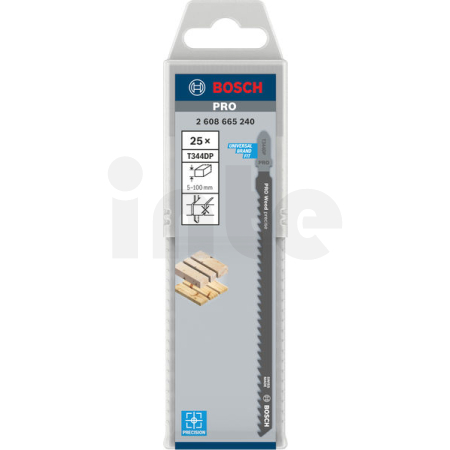 BOSCH Pilový plátek pro přímočaré pily PRO Wood precise T344DP 152 mm, 25 ks 2608665240