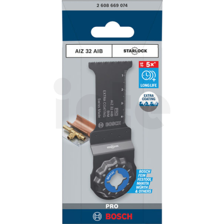 BOSCH Víceúčelový list PRO AIZ 32 AIB pro multifunkční nářadí, 32 × 50 mm 2608669074