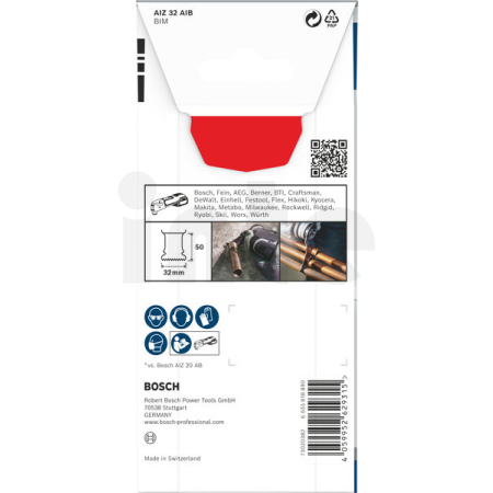 BOSCH Víceúčelový list PRO AIZ 32 AIB pro multifunkční nářadí, 32 × 50 mm 2608669074
