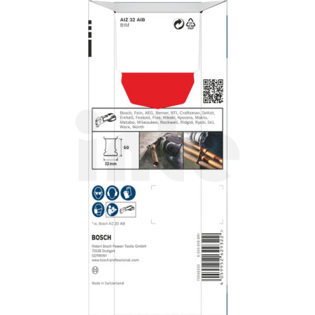 BOSCH Ponorný pilový list PRO AIZ 32 AIB, 32 × 50 mm, 5 ks 2608669075