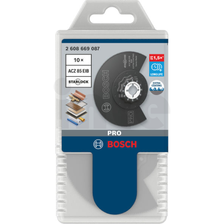 BOSCH Segmentový pilový kotouč PRO ACZ 85 EIB, 85 mm, 10 ks 2608669087