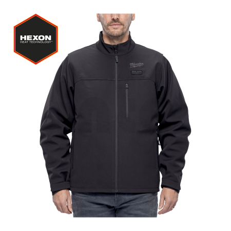 MILWAUKEE M12 HJBL6-0 (XXL) HEXON Vyhřívaná bunda černá 4932493823