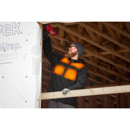 MILWAUKEE M12 HPJBL3-0 (S) HEXON Vyhřívaná prošívaná bunda černá 4932493837