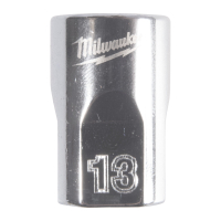 MILWAUKEE 3/8'' Drive Metric Standard 12-Point Socket 4932498805