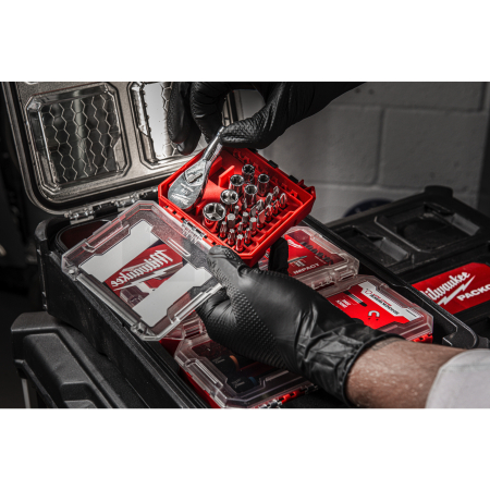 MILWAUKEE Sada kompaktních ráčen 1/4˝ kufříku kompatibilním s PACKOUT™ 25 ks 4932499470