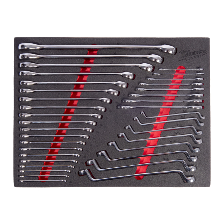 MILWAUKEE 36 pc Mixed Spanner Set Foam Insert 4932500758