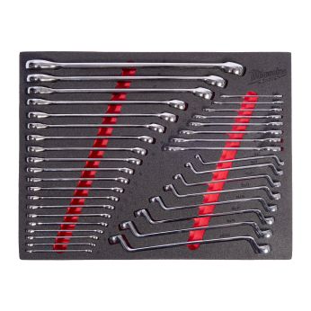 MILWAUKEE 36 pc Mixed Spanner Set Foam Insert 4932500758