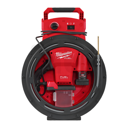 MILWAUKEE M12 HSFSM-602 vysokorychlostní čistič potrubí s ohebnou hřídelí, 2x baterie 6,0 Ah + nabíječka 4933498378