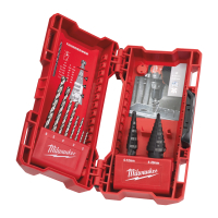 MILWAUKEE Step & drill bit combo set (10 pc) 4932501119