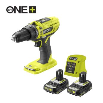 RYOBI R18PD32 18V ONE+™ Akumulátorová bezuhlíková příklepová vrtačka (2 x 2,0 Ah) 5133006898