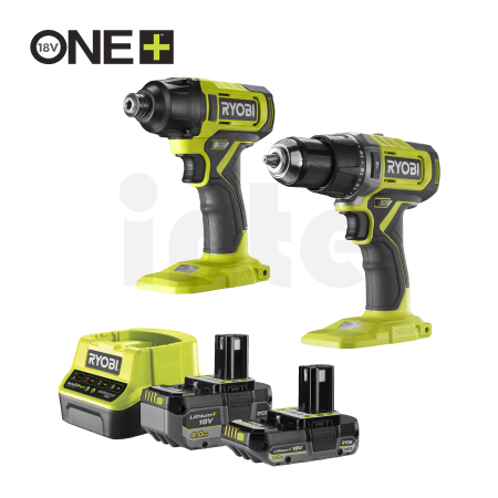 RYOBI RCK182M Sada 18V ONE+™ s příklepovou vrtačkou a přímočarou pilou (1x 2,0 Ah, 1x 4,0 Ah) 5133006904