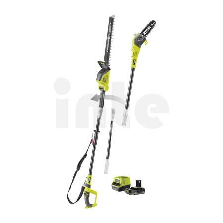 RYOBI RPP1820PT1845 18V ONE+™ kombo sada 20cm tyčové pily a 45cm tyčových nůžek na živý plot ze skelných vláken (1 x 2,0 Ah) 513