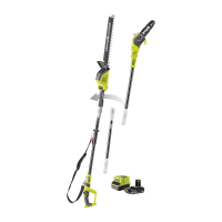 RYOBI RPP1820PT1845 18V ONE+™ kombo sada 20cm tyčové pily a 45cm tyčových nůžek na živý plot ze skelných vláken (1 x 2,0 Ah) 513