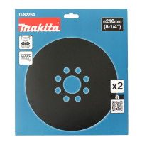 Makita - ochranná podložka průměr 210 mm, 2 ks D-82264