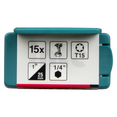 Makita - torzní bit řady Impact Premier (C-form) T15-25mm, 15 ks E-25943