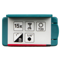 Makita - torzní bit řady Impact Premier (C-form) T20-25mm, 15 ks E-25959