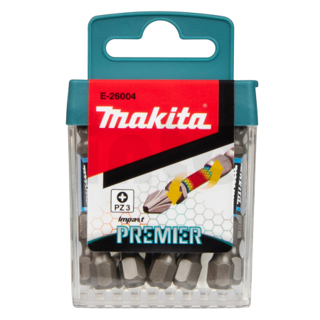 Makita - torzní bit řady Impact Premier (E-form) PZ3-50mm, 10 ks E-26004
