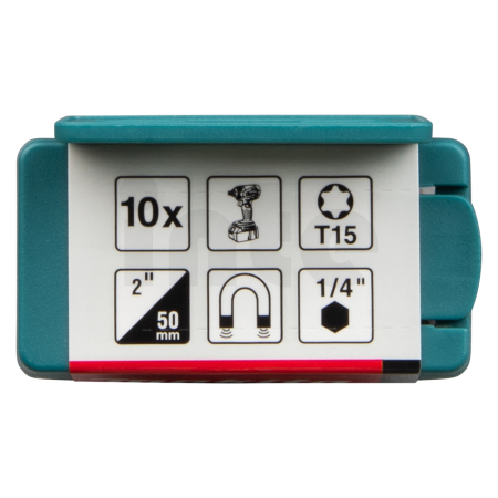Makita - torzní bit řady Impact Premier (E-form) T15-50mm, 10 ks E-26026