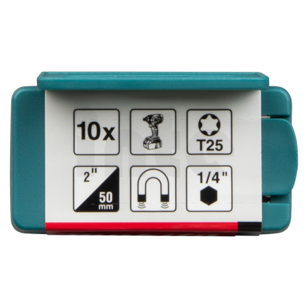 Makita - torzní bit řady Impact Premier (E-form) T25-50mm, 10 ks E-26048