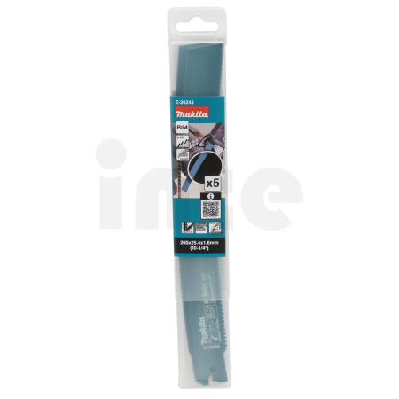 Makita - pilový list BiM 260x1.6mm, 8Z, 5ks special zahnutý JR003G E-26244