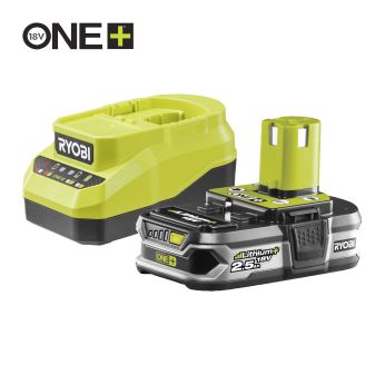 RYOBI RC18120A-125 18V ONE+ sada akumulátoru 2,5 Ah s nabíječkou 5133006917