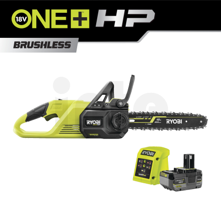 RYOBI RY18CSX30A 18V HP bezuhlíková akumulátorová řetězová pila WHISPER™, délka lišty 30cm (1x 4.0Ah) 5133005975