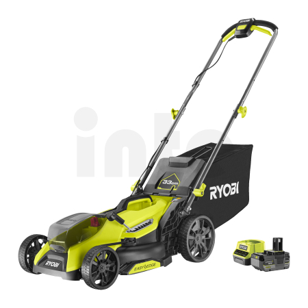 RYOBI RY18LMX33A 18V ONE+™ HP bezuhlíková sekačka na trávu, šířka záběru 33 cm,  (1 x 4,0Ah) 5133006394