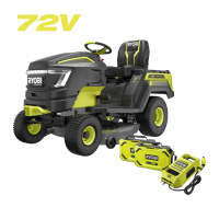 RYOBI RY72TMX107 72V Bezuhlíkový zahradní rider, šířka záběru 107 cm 5133006302