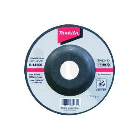 Makita - kotouč brusný hliník 115x6x22.23mm B-14560