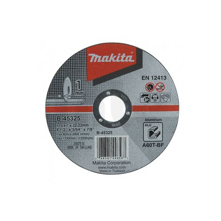Makita - kotouč řezný hliník 115x1x22mm B-45325