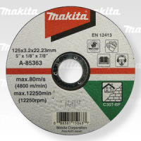 MAKITA řezný kotouč 125x3x22 kámen A-85363