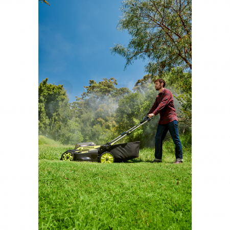RYOBI RY36LMX51A 36V Bezuhlíková akumulátorová sekačka na trávu, šířka záběru 49cm (1x6.0Ah) 5133004589