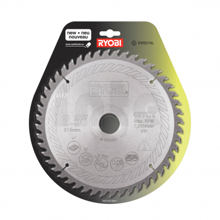 RYOBI SB216T48A1 216mm pilový kotouč pro pokosové pily 5132002620