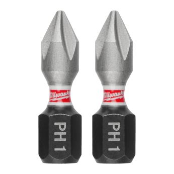 MILWAUKEE Šroubovací bity PH 1 x 25 mm SHOCKWAVE Impact Duty 3 ks 4932500352
